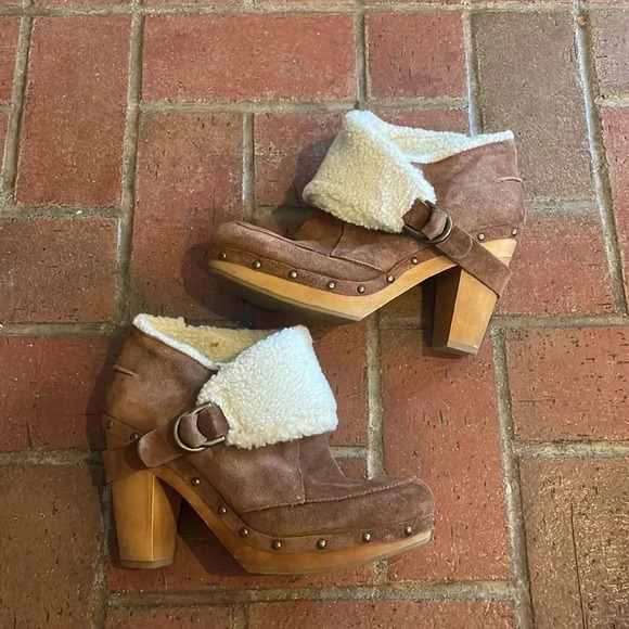 Vintage Nine West Kybele Brown Booties 8 - Picture 5 of 6